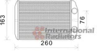 VAN WEZEL 17006395 -  Теплообменник, отопление салона